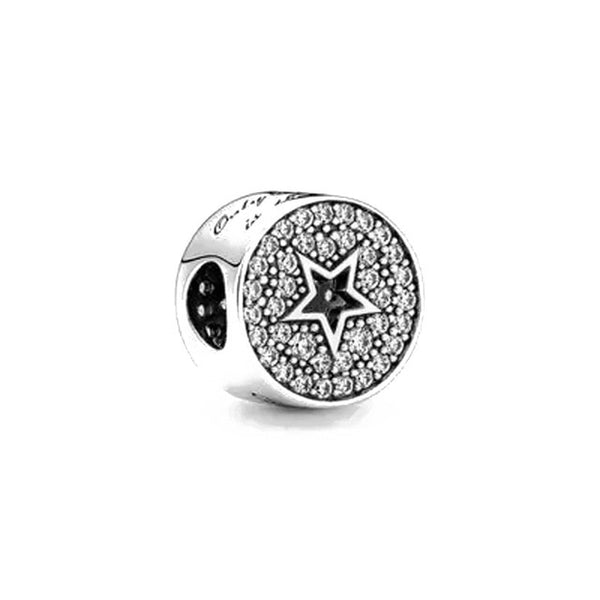 BERLOQUE CHARM SEPARADOR "ESTRELA CRAVEJADA" PRATA 925