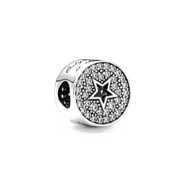 BERLOQUE CHARM SEPARADOR "ESTRELA CRAVEJADA" PRATA 925