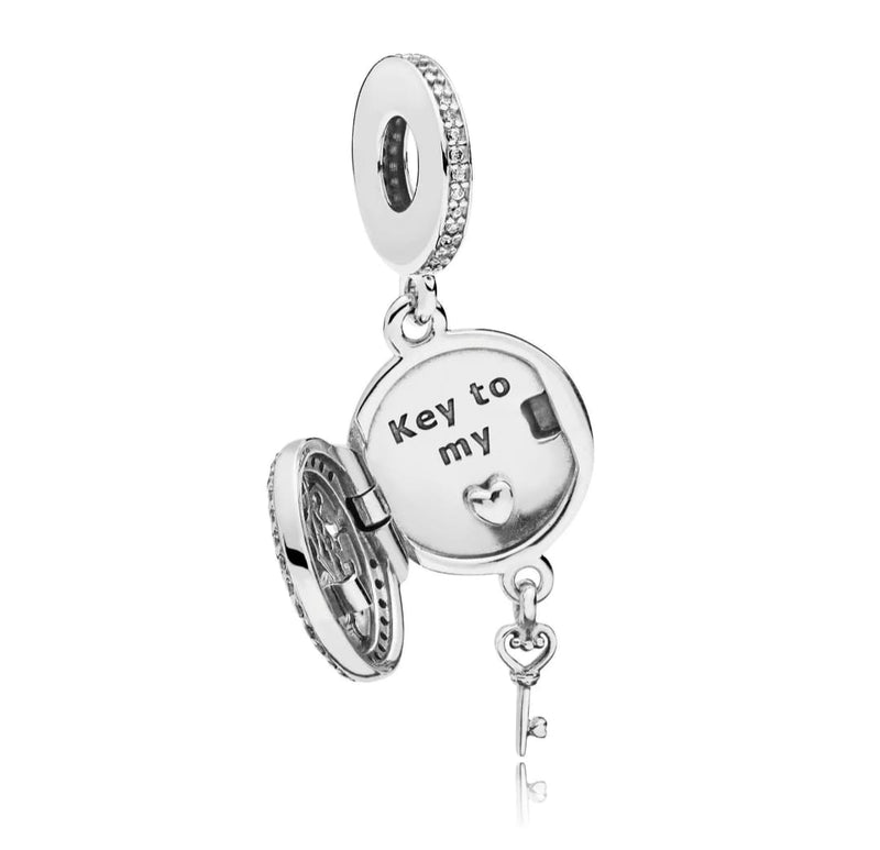 BERLOQUE CHARM PENDENTE "CHAVE DO MUNDO REAL" - PRATA 925