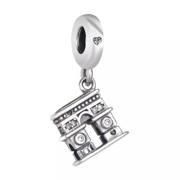 BERLOQUE CHARM PENDENTE "ARCO DO TRIUNFO" - PRATA 925